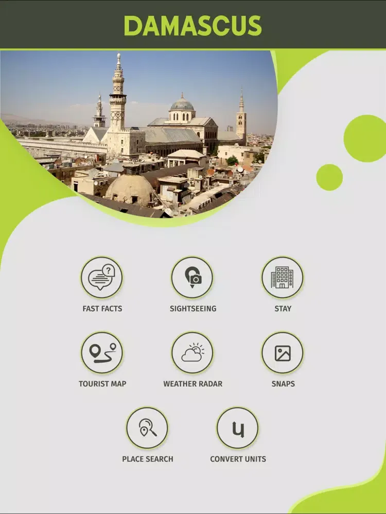 Скриншоты Damascus City Guide iPad 