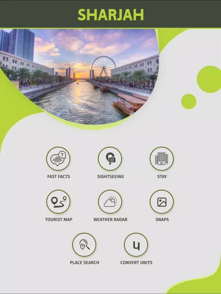 Ảnh chụp màn hình của Sharjah City Guide iPad 