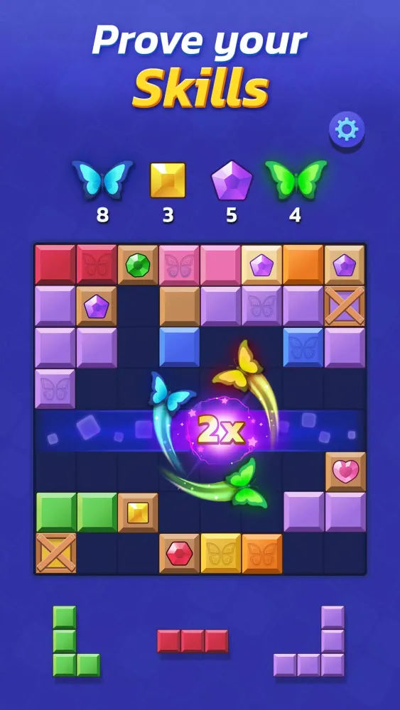 Tangkapan skrin Woodoku Blast