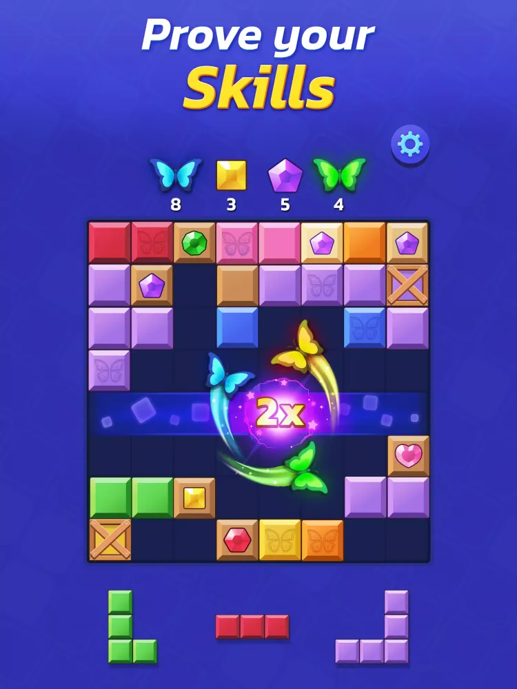 Tangkapan skrin Woodoku Blast