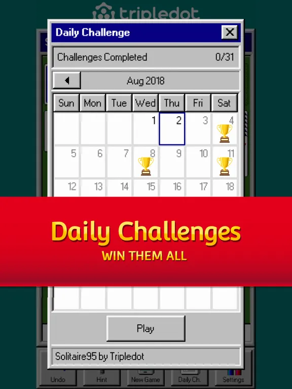 Solitaire 95: The Classic Game iPad 應用截圖