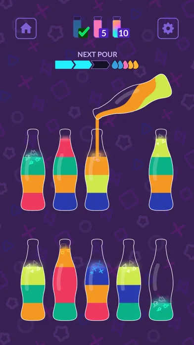 Capturas de tela do Water Sort Puzzle - Sortago