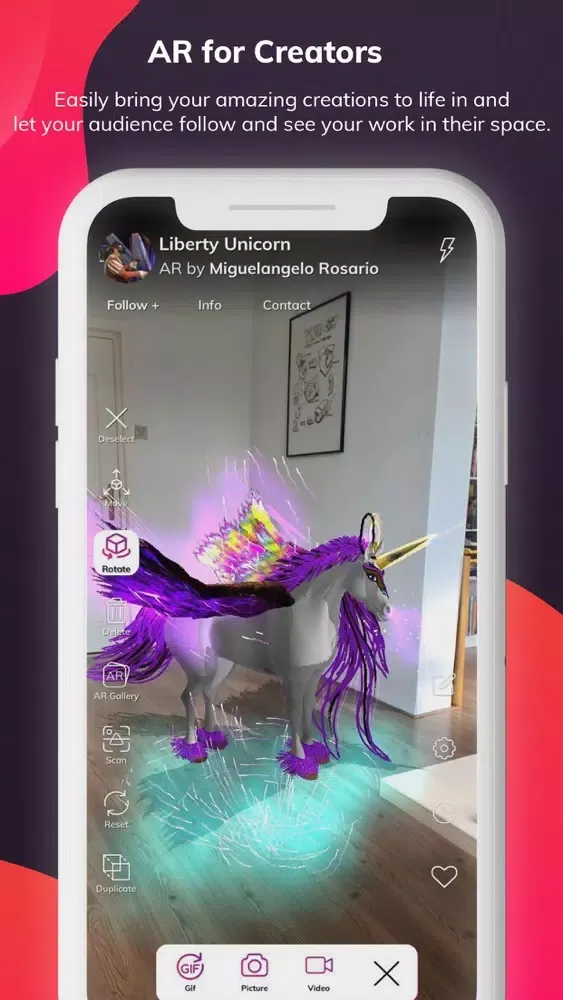 Capturas de tela do ARize Augmented Reality