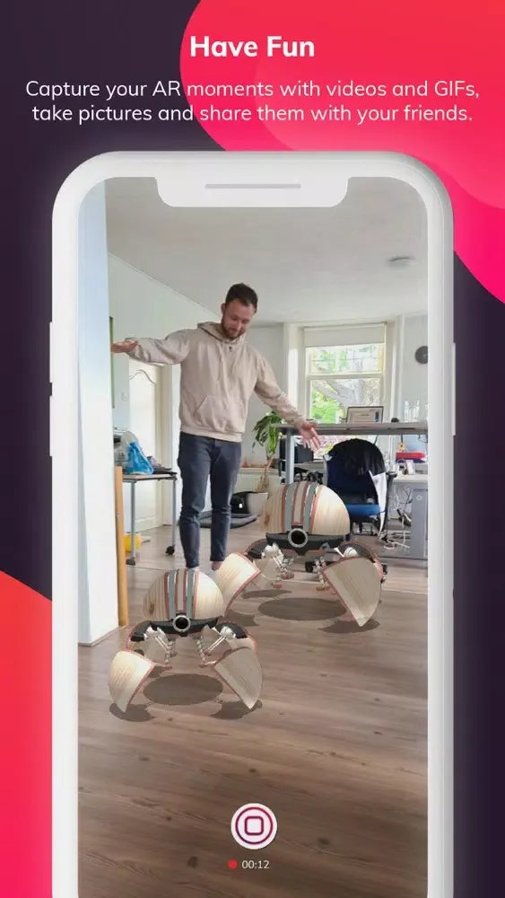 Capturas de tela do ARize Augmented Reality