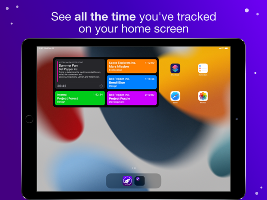 تصاویر Orbit: Time-based Invoicing iPad 