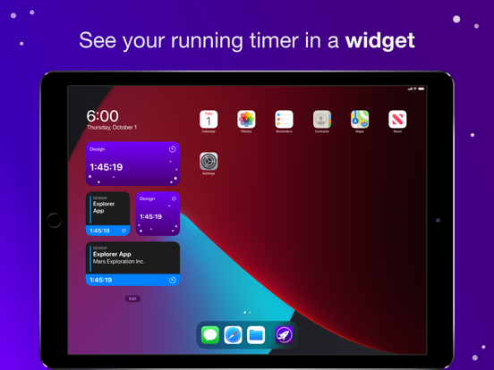 تصاویر Orbit: Time-based Invoicing iPad 