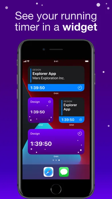 Screenshot di Orbit: Time-based Invoicing