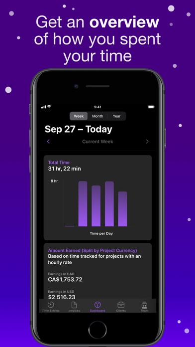 تصاویر Orbit: Time-based Invoicing