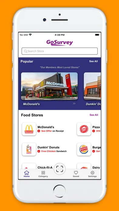 Captures d'écran de GoSurvey: Free Vouchers+Offers