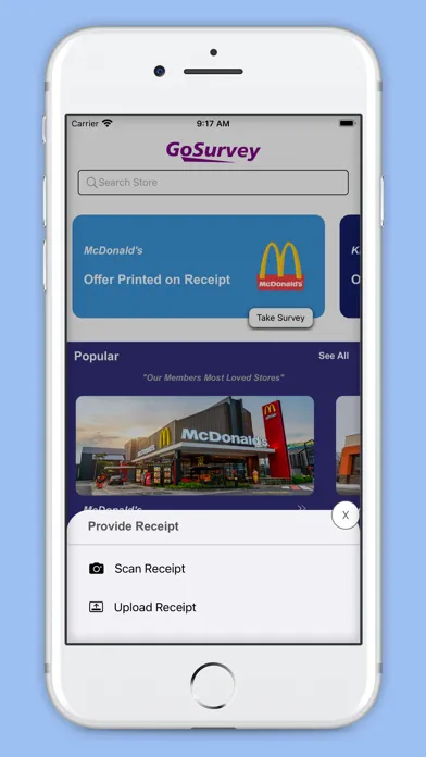 Captures d'écran de GoSurvey: Free Vouchers+Offers