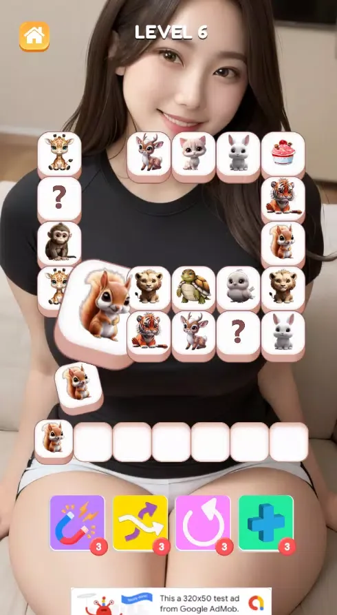 Sexy Triple Match Girl Game Screenshots