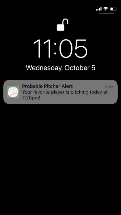 ภาพหน้าจอของ Probable Pitcher