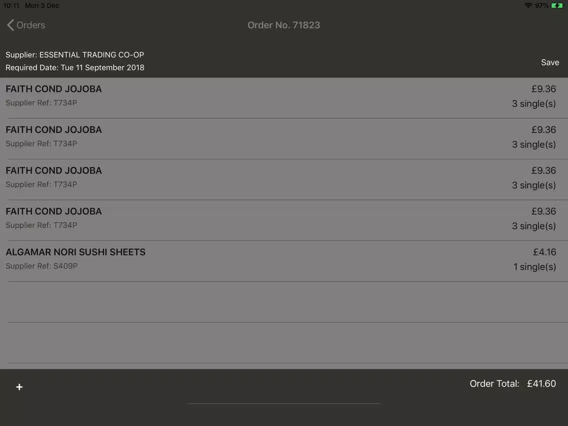 ภาพหน้าจอของ ShopMaster Mini Retail Suite iPad 