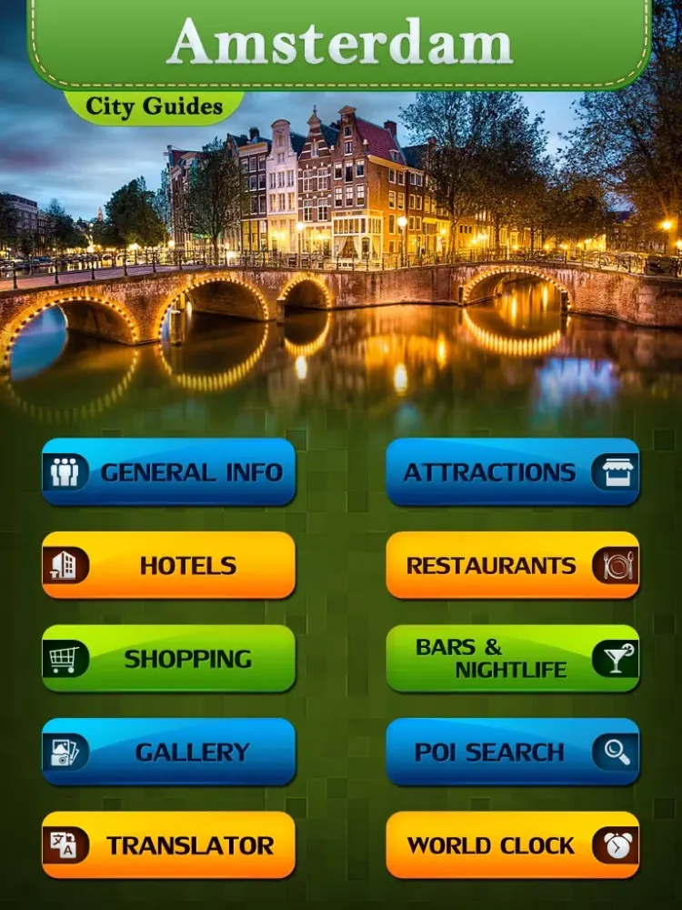 Capturas de tela do Amsterdam City Travel Guide iPad 