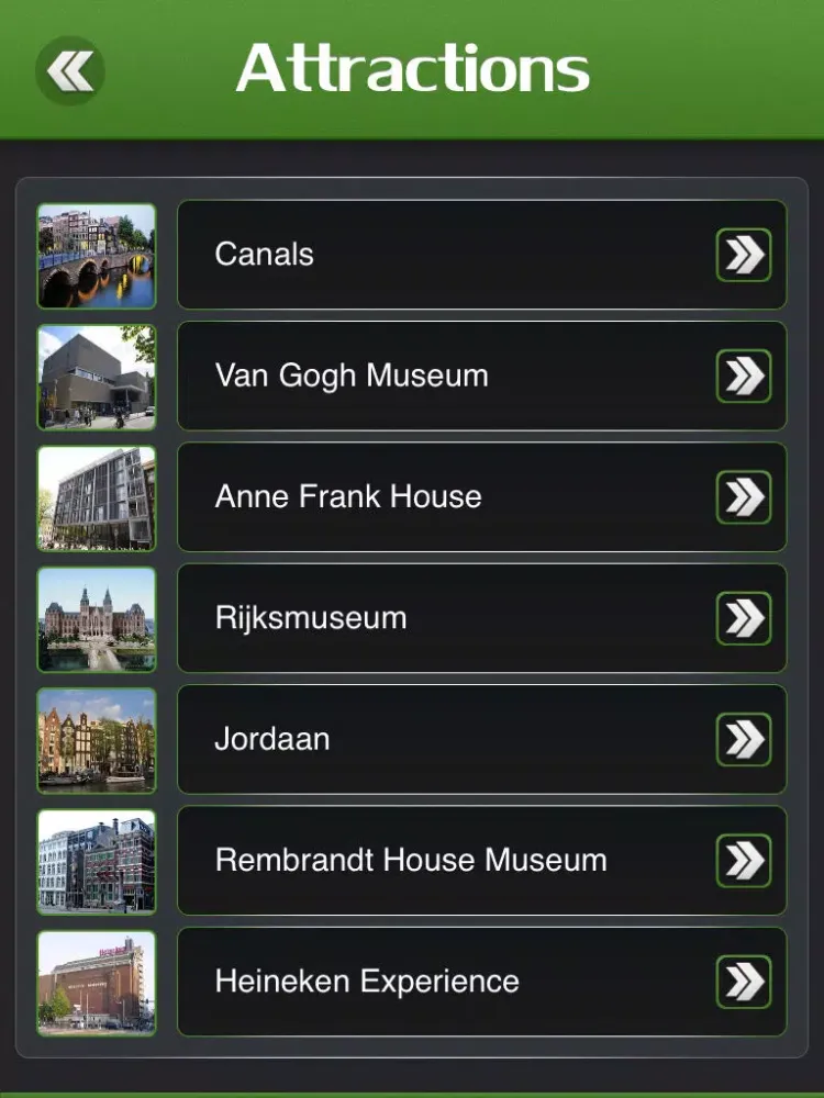 Capturas de tela do Amsterdam City Travel Guide iPad 