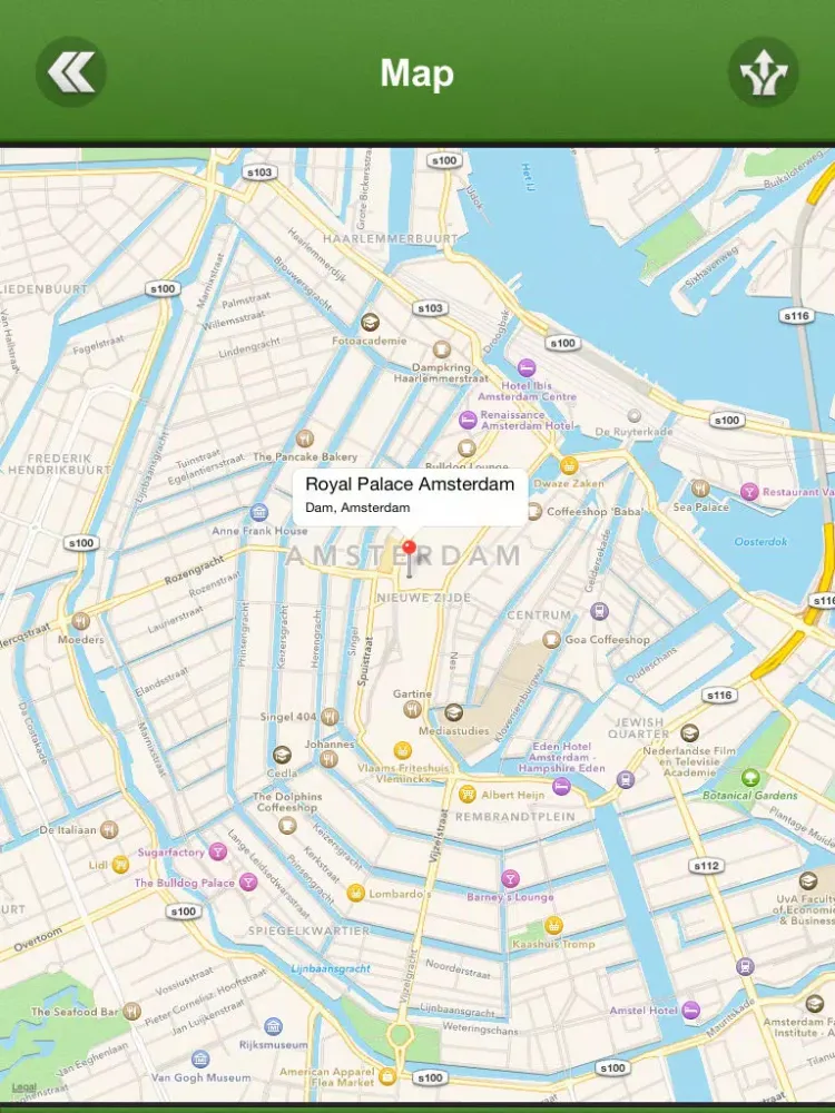 Capturas de tela do Amsterdam City Travel Guide iPad 