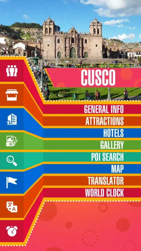 Tangkapan layar Cusco City Offline Travel Guide