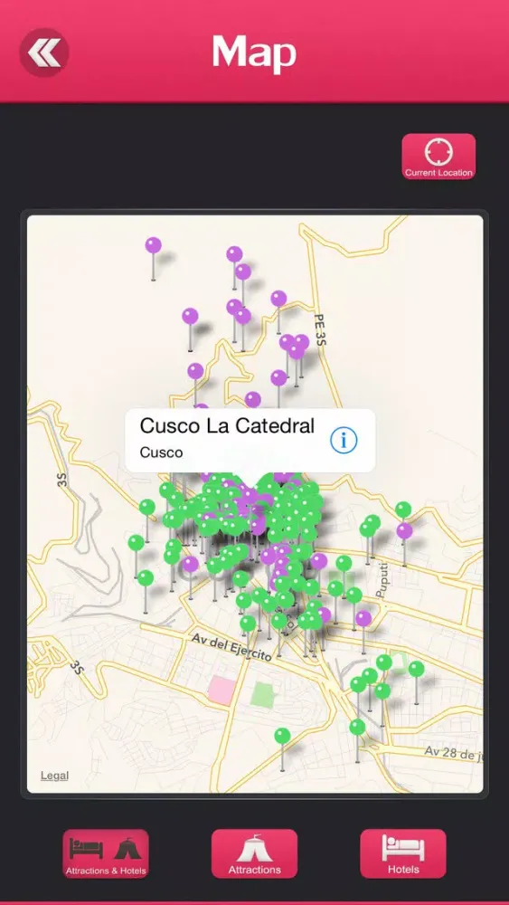 Tangkapan layar Cusco City Offline Travel Guide