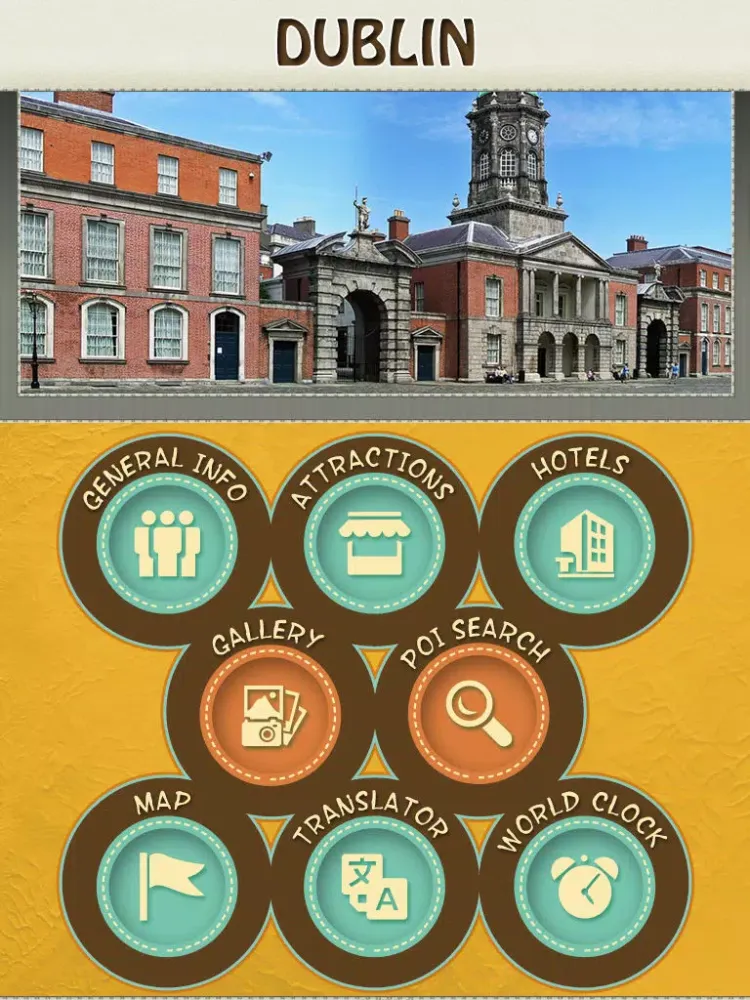 Tangkapan skrin Dublin City Travel Guide iPad 