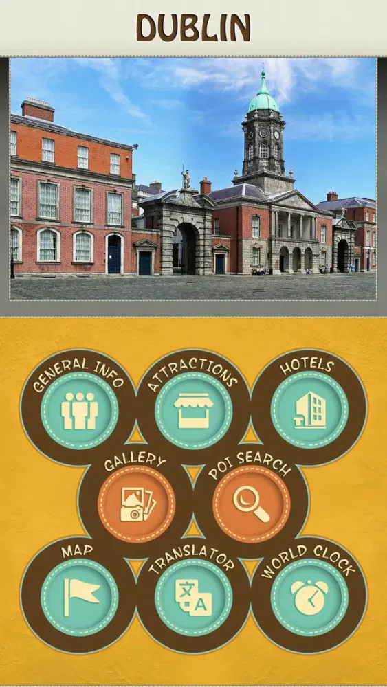 Tangkapan skrin Dublin City Travel Guide