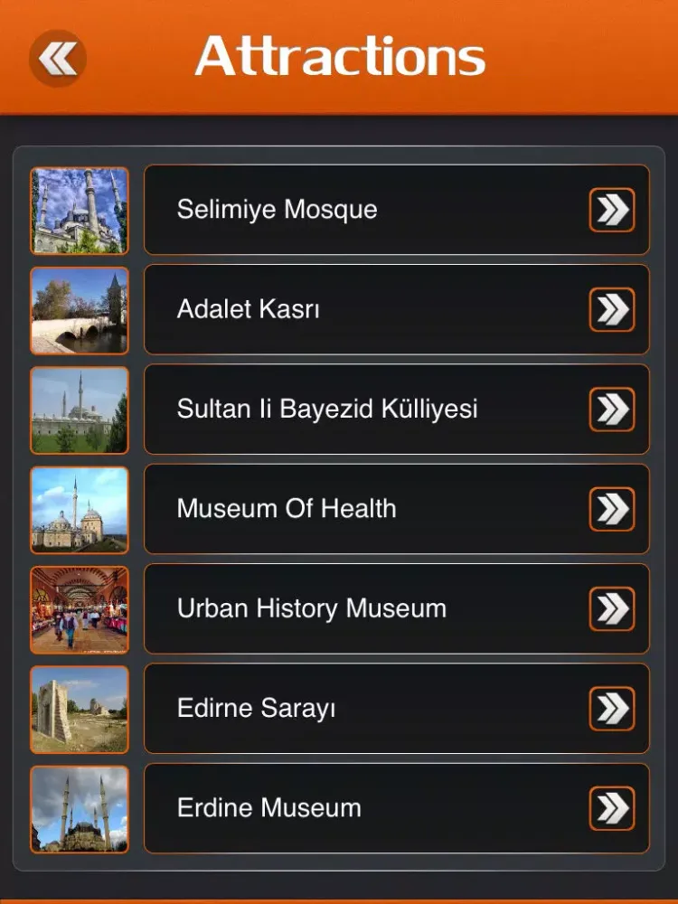 Ảnh chụp màn hình của Edirne Travel Guide iPad 