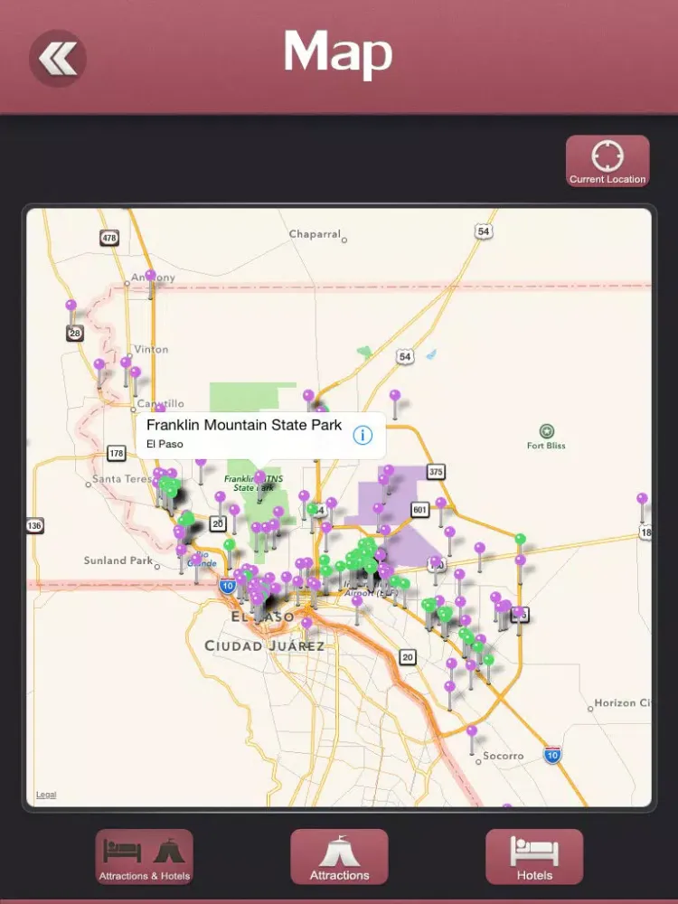Capturas de pantalla de El Paso Offline Travel Guide iPad 