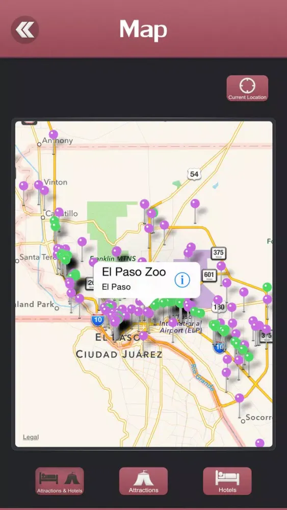 Capturas de pantalla de El Paso Offline Travel Guide