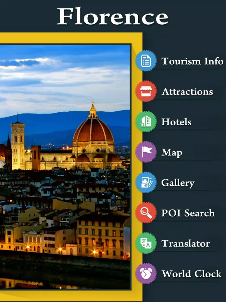 Florence Tourist Guide iPad  سکرین شاٹس