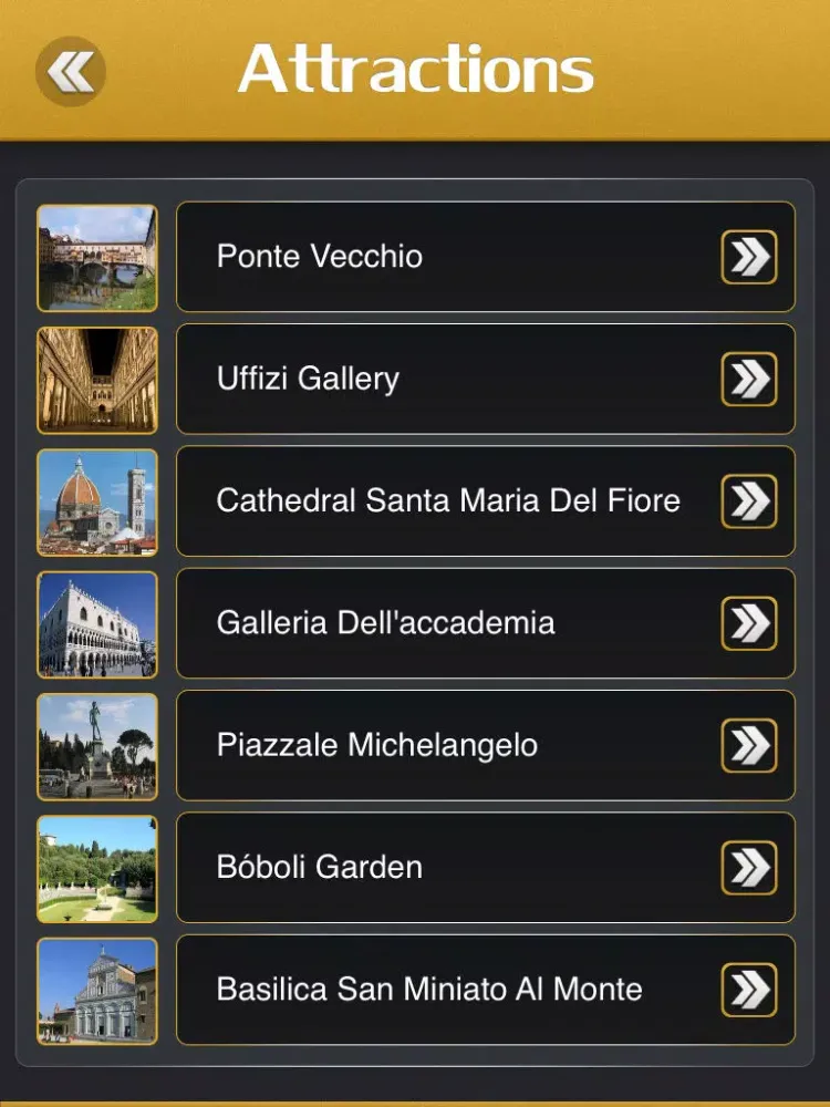 Florence Tourist Guide iPad  سکرین شاٹس