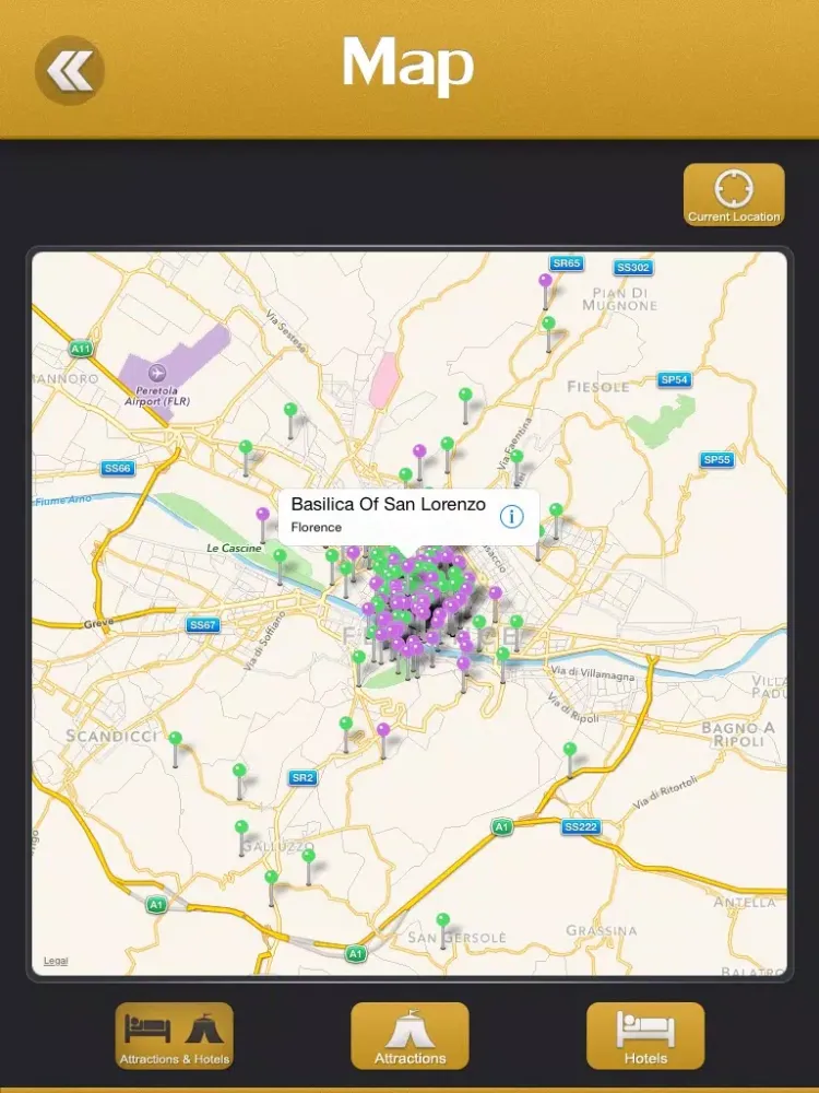 Florence Tourist Guide iPad  سکرین شاٹس