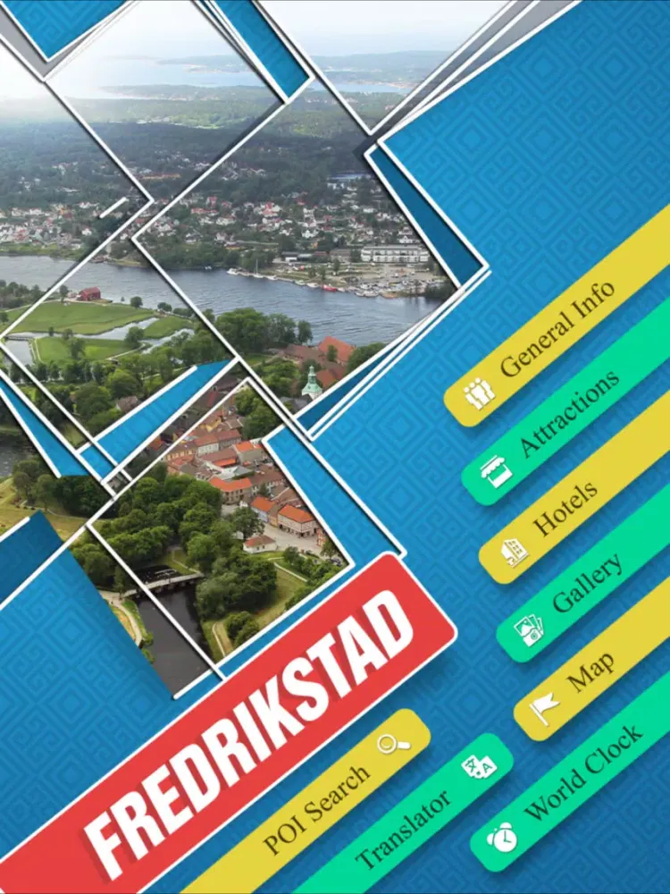 Capturas de tela do Fredrikstad Travel Guide iPad 