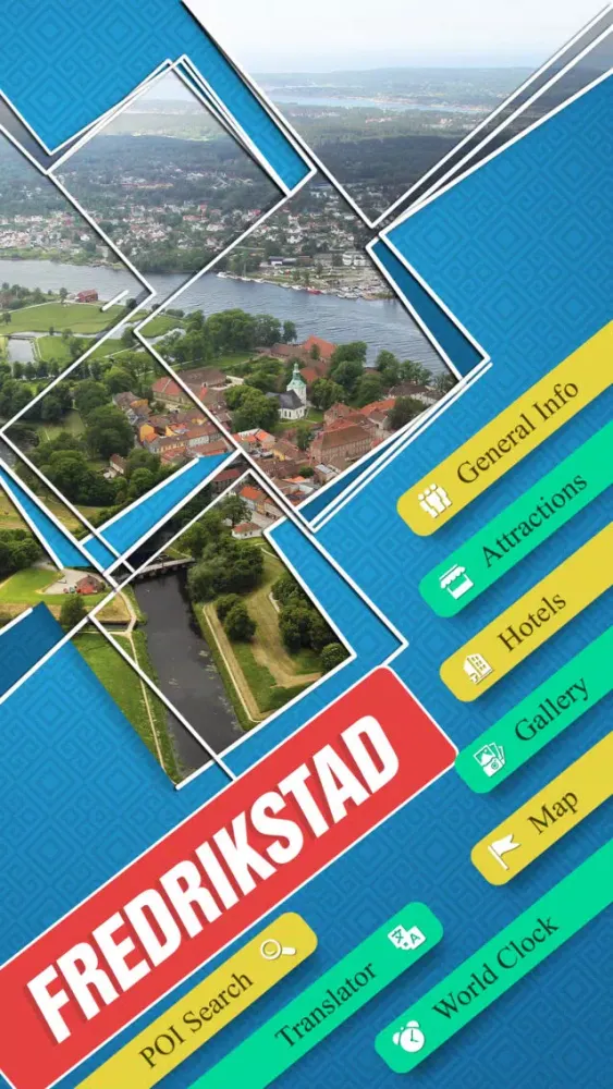 Capturas de tela do Fredrikstad Travel Guide