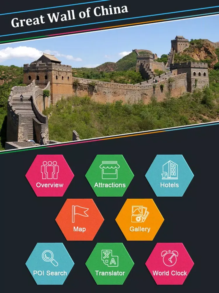 Great Wall of China Tourist Guide iPad  스크린샷