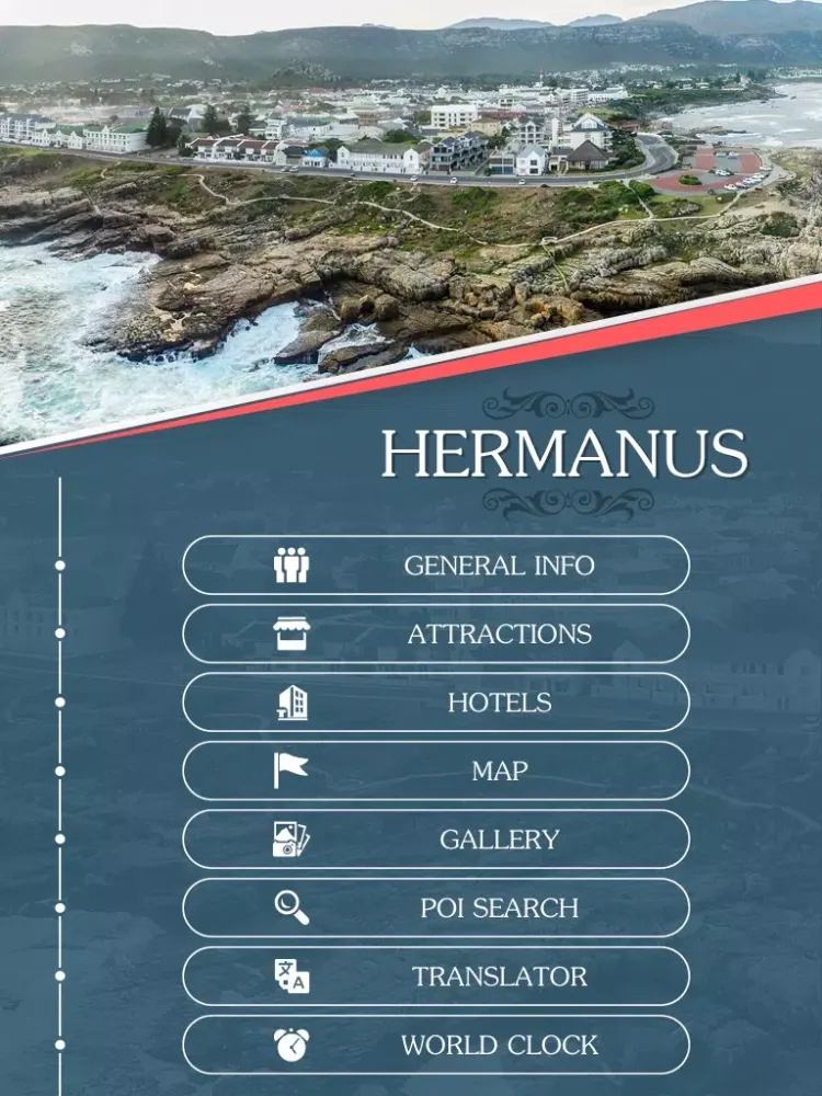 Ảnh chụp màn hình của Hermanus Tourism Guide iPad 