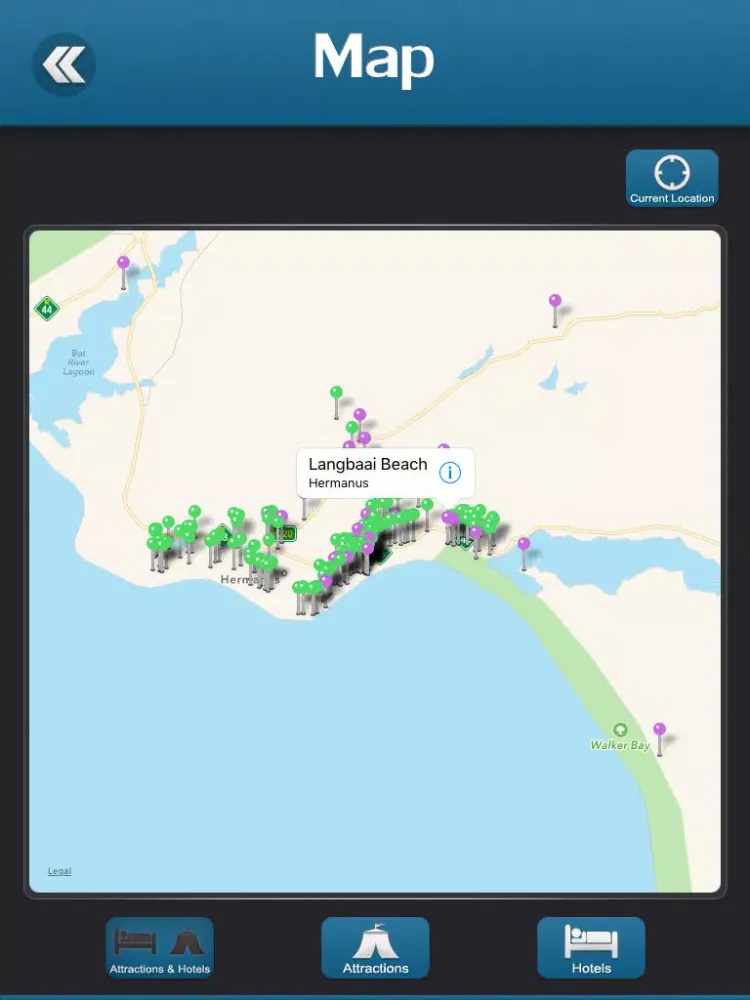 Ảnh chụp màn hình của Hermanus Tourism Guide iPad 