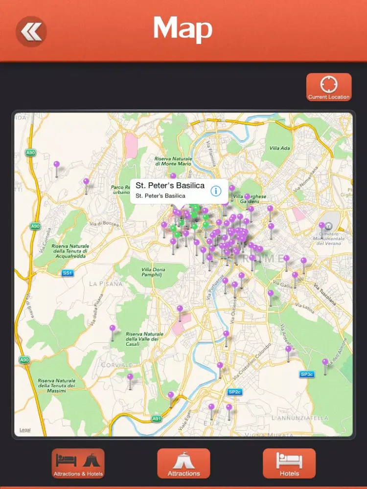 Capturas de tela do St. Peter’s Basilica Tourism Guide iPad 