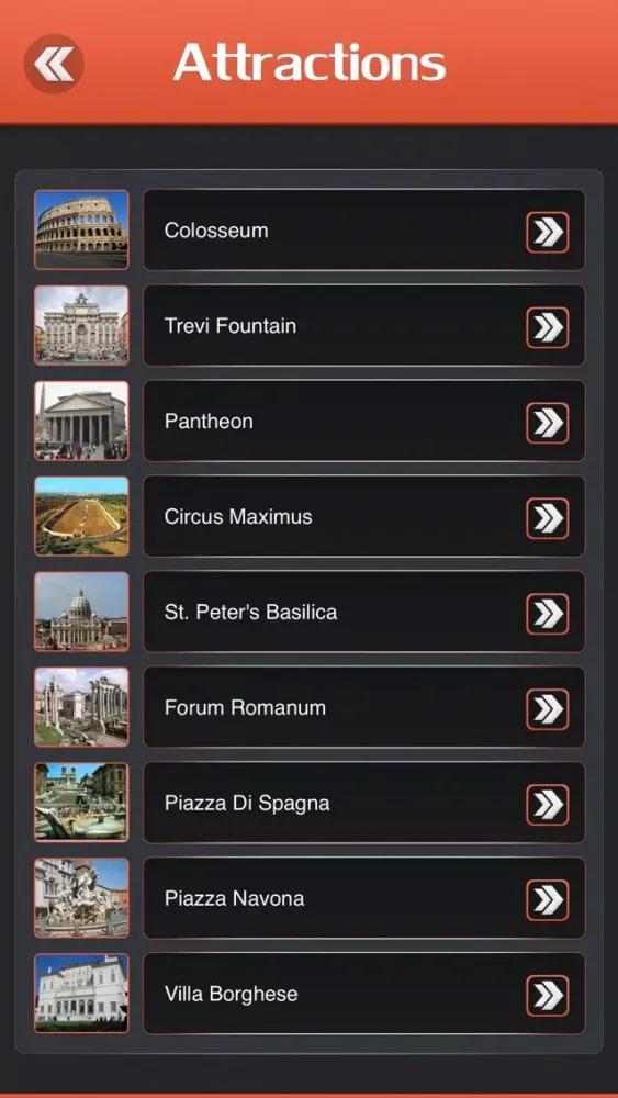 Capturas de tela do St. Peter’s Basilica Tourism Guide
