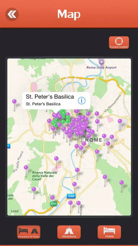Capturas de tela do St. Peter’s Basilica Tourism Guide