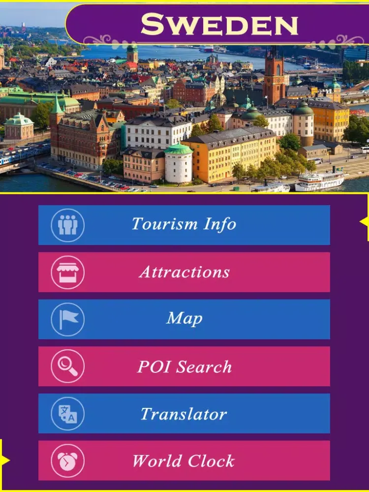 Capturas de pantalla de Sweden Tourist Guide iPad 