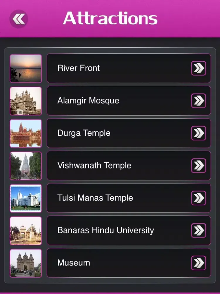 Varanasi Travel Guide iPad  Screenshots