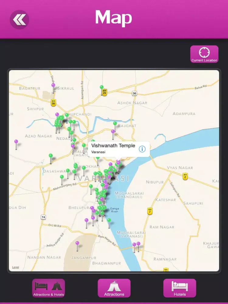 Varanasi Travel Guide iPad  Screenshots