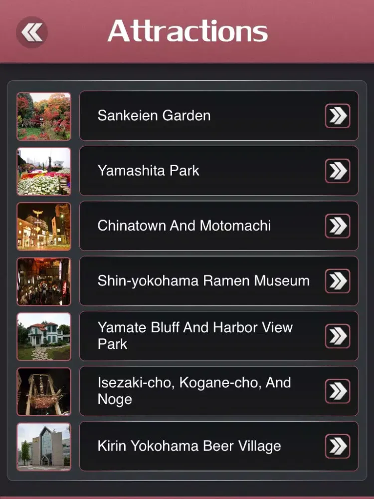 Yokohama City Guide iPad  Ekran Görüntüleri