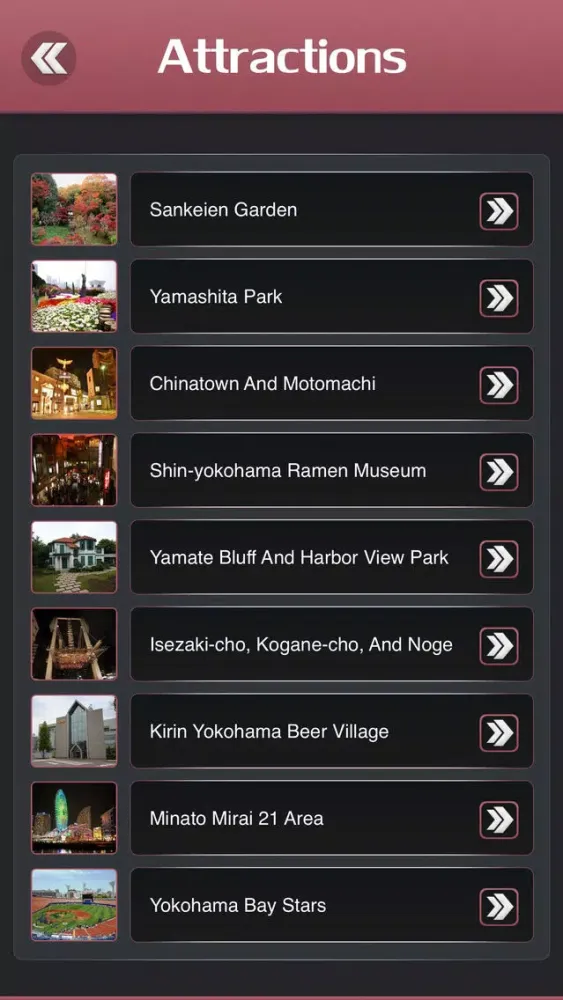Yokohama City Guide Ekran Görüntüleri