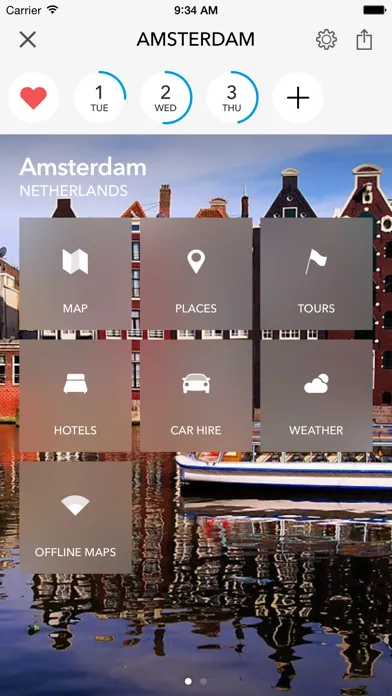 Capturas de pantalla de Amsterdam Offline Map and City Guide
