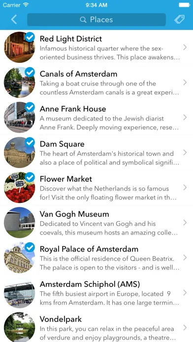 Capturas de pantalla de Amsterdam Offline Map and City Guide
