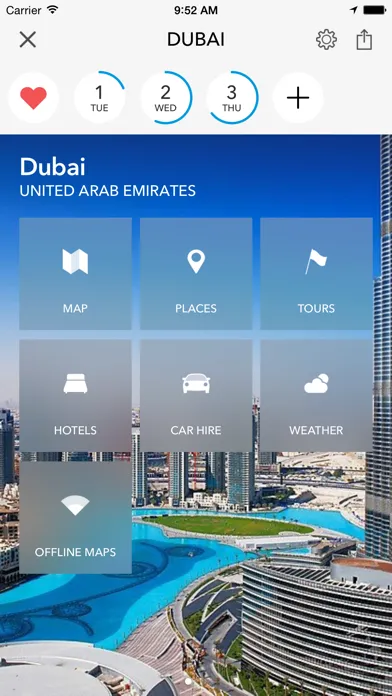Ảnh chụp màn hình của Dubai Offline Map & City Guide