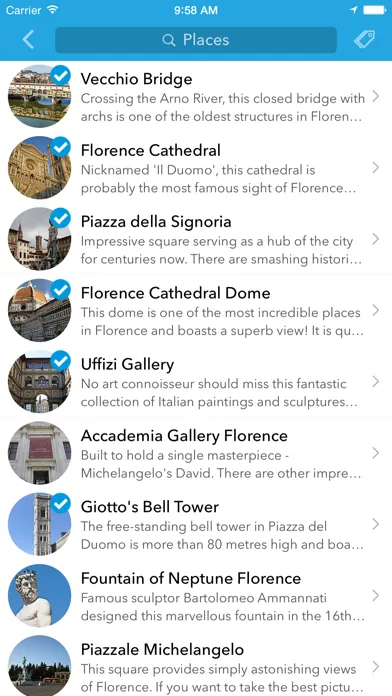 Florence Trip Planner, Travel Guide & Offline City Map应用截图