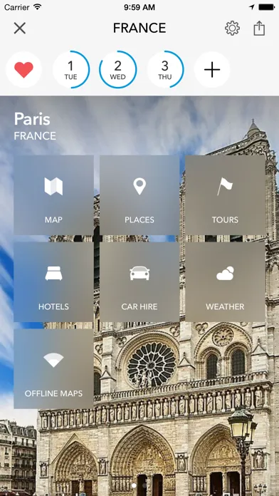 France Trip Planner, Travel Guide & Offline City Map for Nice, Lyon or Marseille應用截圖