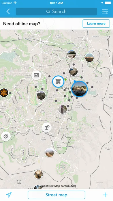 Middle East Trip Planner, Travel Guide & Offline City Map for Istanbul, Jerusalem or Tel Aviv スクリーンショット