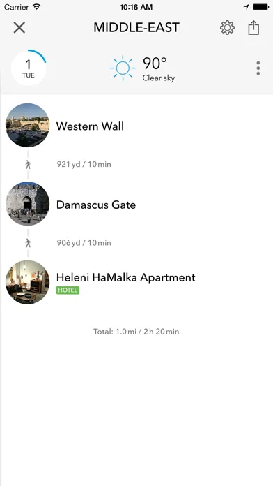 Middle East Trip Planner, Travel Guide & Offline City Map for Istanbul, Jerusalem or Tel Aviv スクリーンショット